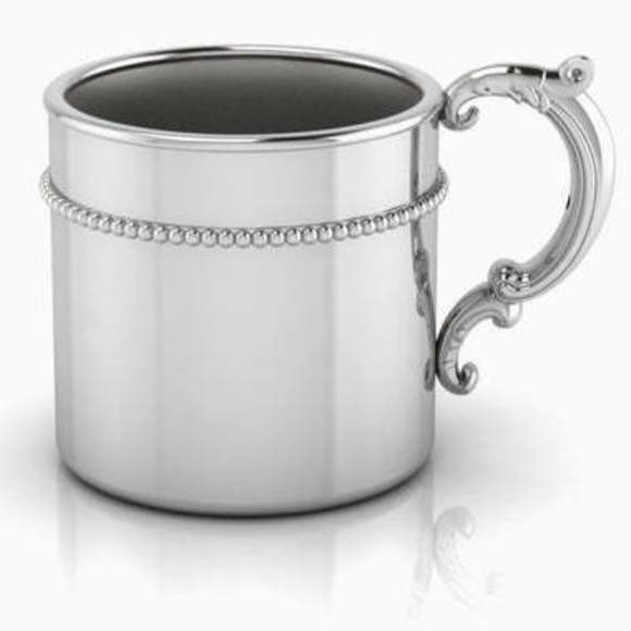 925 Sterling Silver Baby Keepsake Classic Beaded Victorian Cup Krysaliis Boxed - Picture 1 of 3